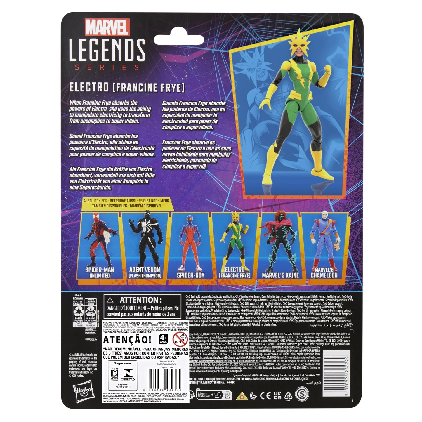 Marvel Legends Series Electro (Francine Frye) 6-Inch Action Figure Collectible