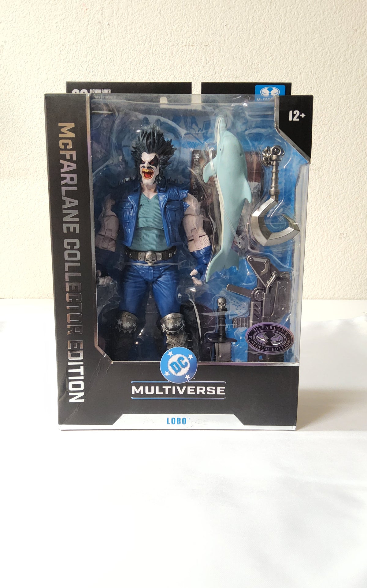 McFarlane DC Multiverse Lobo Collector Edition Platinum 7” Action Figure w/ Accessories
