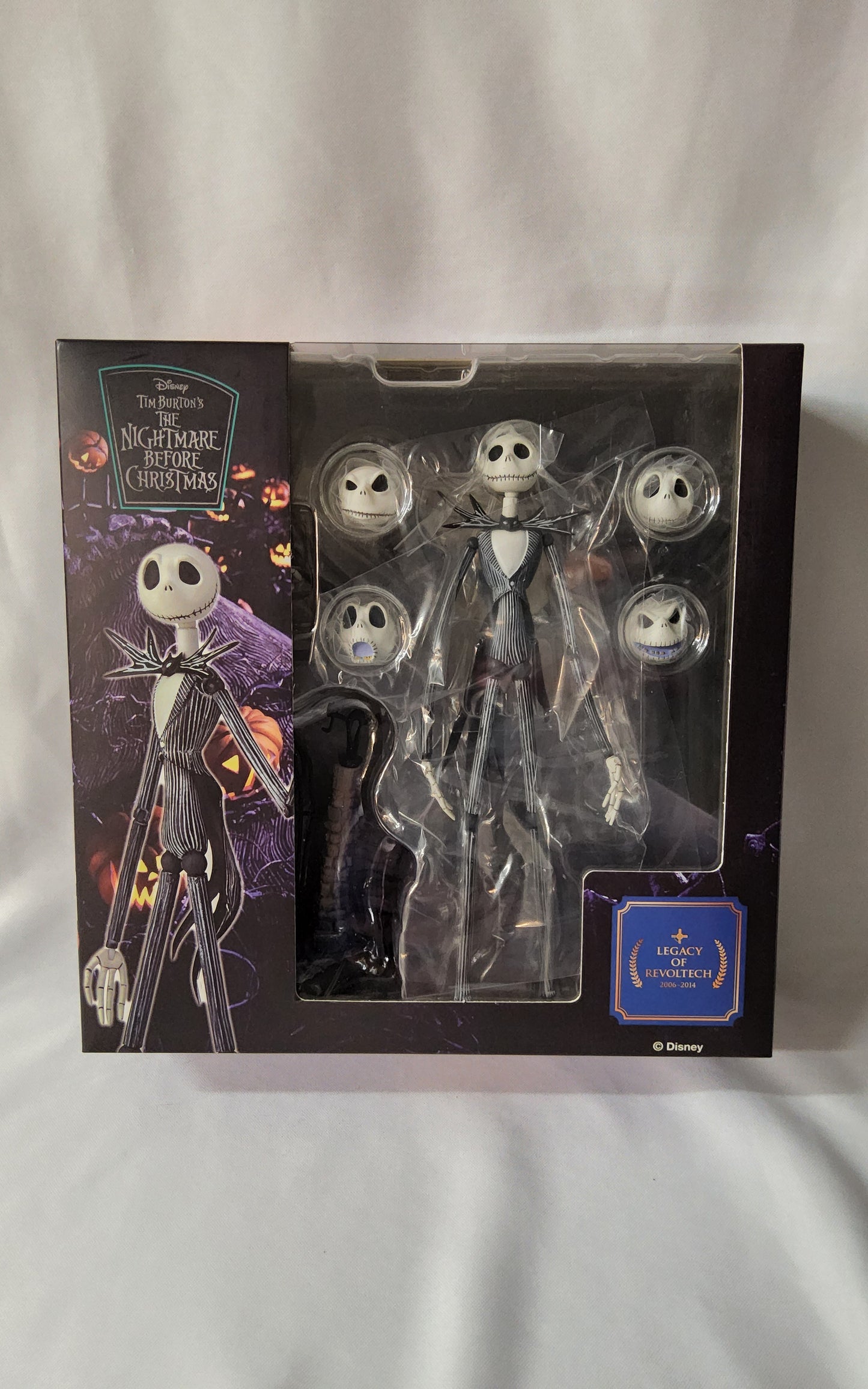 Kaiyodo Legacy of Revoltech LR-058 Jack Skellington Glow-in-the-Dark Action Figure