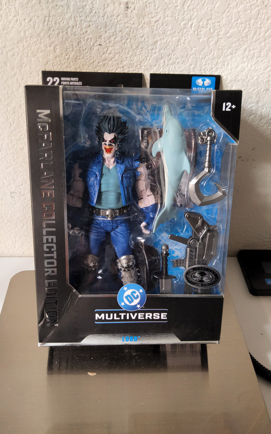 McFarlane DC Multiverse Lobo Collector Edition Platinum 7” Action Figure w/ Accessories