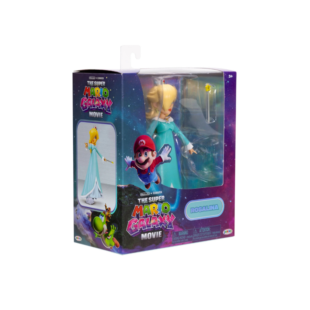 Jakks Pacific Super Mario Galaxy Movie Rosalina Figure (3+) – New in Box