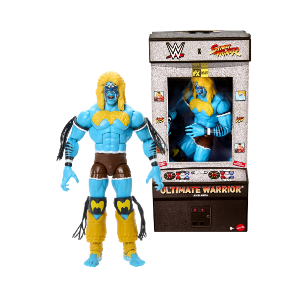 WWE x Street Fighter Ultimate Warrior as Blanka Action Figure