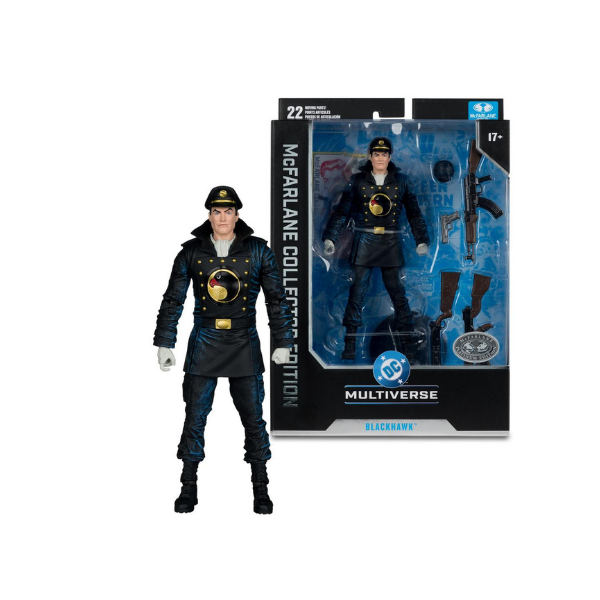 McFarlane DC Multiverse Blackhawk Platinum Edition #49 Collector Edition 7” Action Figure Rare Variant (Black Outfit)