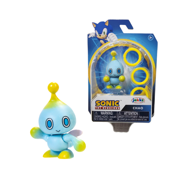 Figura Cheese Chao de 6,3 cm do ouriço Sonic Jakks com 3 anéis