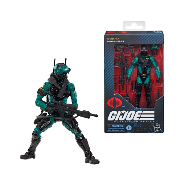 GI Joe Classified Series Cobra Night-Viper Action Figure Hasbro #187