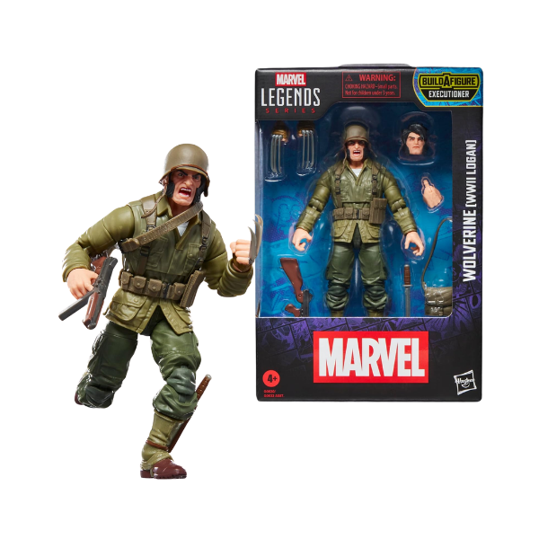 Marvel Legends Wolverine WWII Logan Executer Build A Figure Action Figure Hasbro