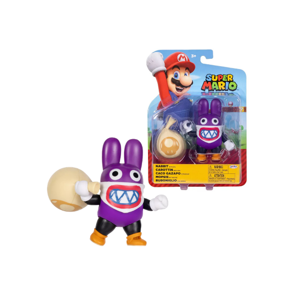 Nintendo Super Mario 4 Inch Nabbit With Bag Figure Action Figure