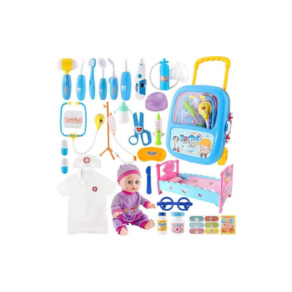 NETEHU Toddler Doctor Kit – Pretend Play Medical Set with Costume