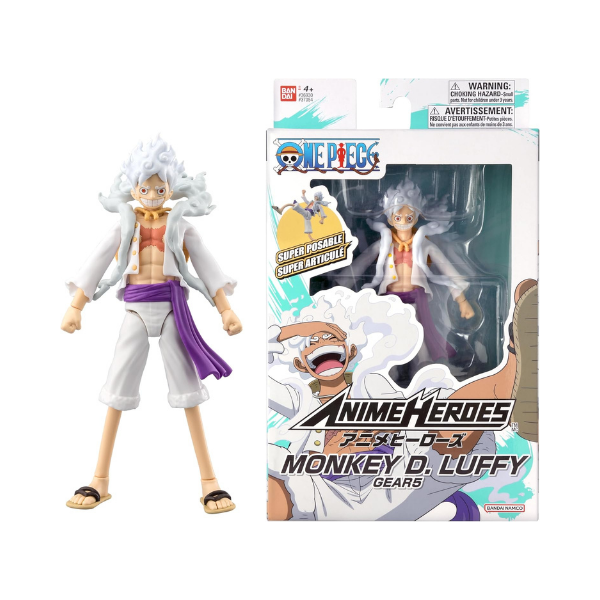 Anime Heroes – Monkey D. Luffy (Gear 5) Action Figure – One Piece