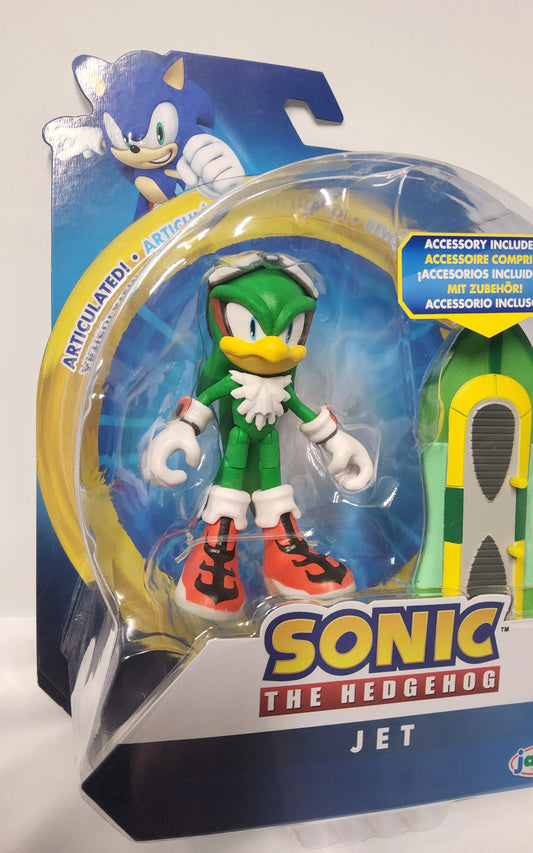 Sonic the Hedgehog Figure: JET The Hawk with Type-J Board 4" Action Figure