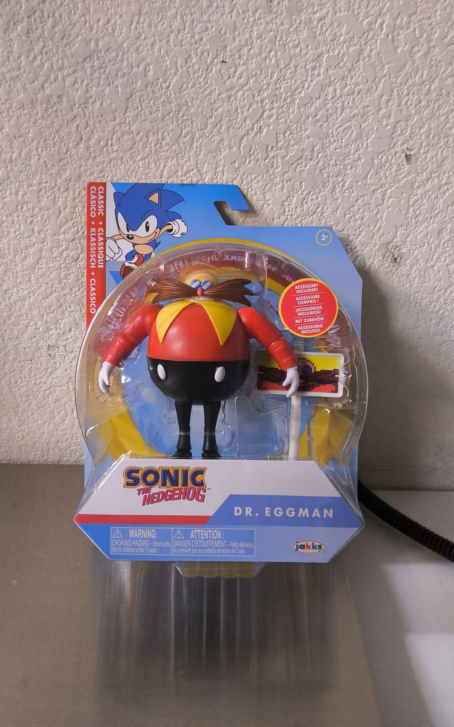 Jakks Sonic The Hedgehog DR EGGMAN with GOAL POST 4" Inch Action Figure