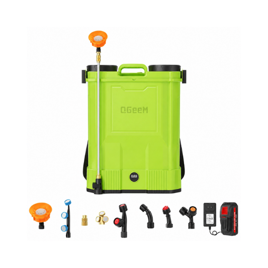 QGeeM Electric Backpack Sprayer 5.3 Gallon 100 PSI Weed Killer Garden Sprayer Battery Powered 21V