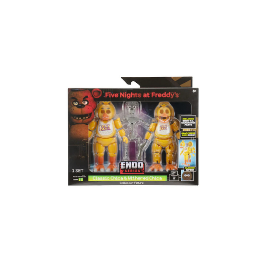 FNAF Endo-01 Figure with Classic Chica & Withered Chica Parts – 6-Inch