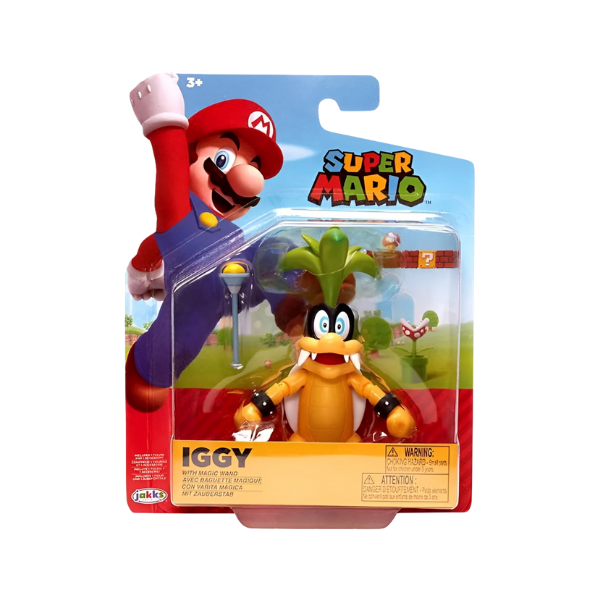 Super Mario Iggy Koopa Action Figure Set with Magic Wand JAKKS