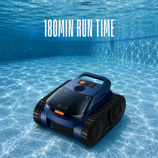 Cordless Robotic Pool Cleaner, Automatic Robotic Pool Vacuum for Inground Pools, Spa Pool Robot Cleaning up to 2150 Sq.ft for Floor, Wall Climbing, Waterline, 4800GPH Suction, 180min Battery Life