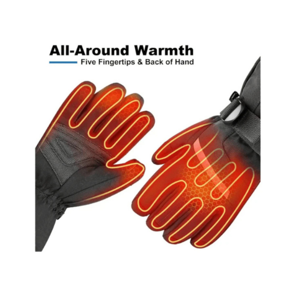 DINSVTA Heated Gloves Unisex Winter Skiing Carbon Fiber Rechargeable