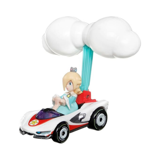 Hot Wheels Mario Kart Rosalina P-Wing + Cloud Glider Die-Cast Vehicle (Collectible)