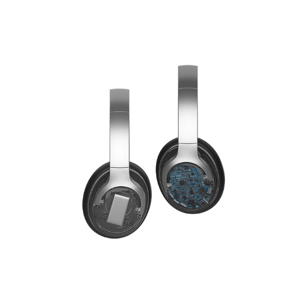 Fones de ouvido Bluetooth 5.0 com cancelamento de ruído espacial, 50 horas de reprodução, controle de volume