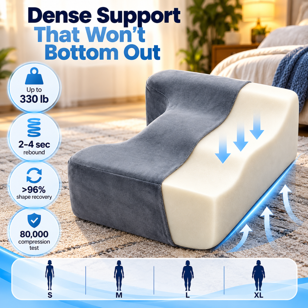 BBL Pillow 2 Piece Seat Cushion with Back Support Post Surgery Recovery Chair Cushion Gray