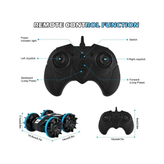 HEXSOLID Amphibious RC Car – Waterproof 360° Rotation & Double-Side Drive