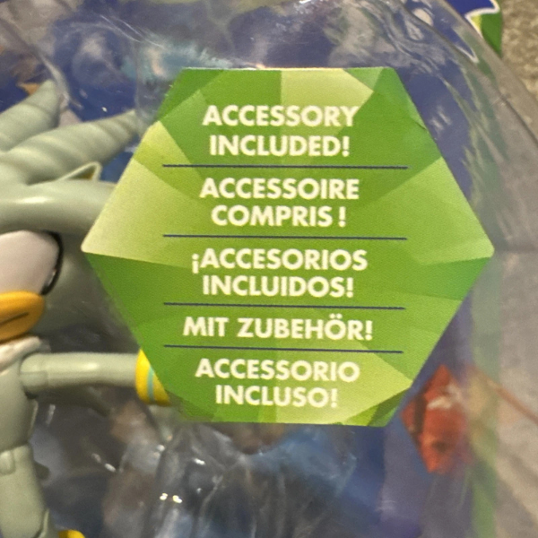 Sonic the Hedgehog Silver Action Figure with Accessory – Jakks Pacific Collectible Toy 35th Anniversary