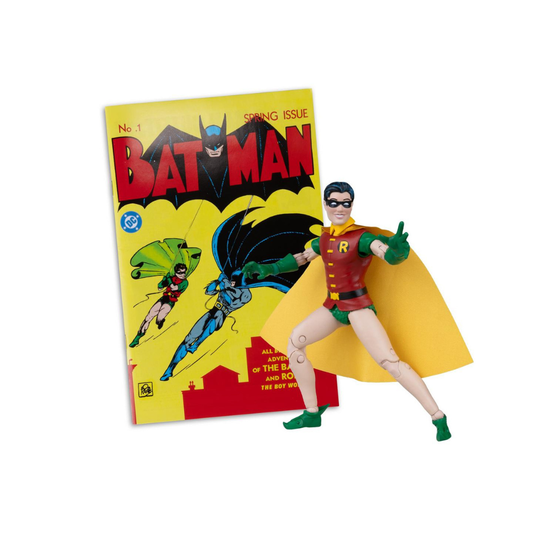 McFarlane DC Direct Robin Dick Grayson Red Platinum Batman #1 7" Figure Comic