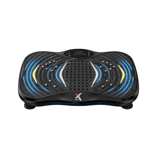 XSMITE Vibration Plate Exercise Machine - 220 Speeds + 21-Piece Accessory Set