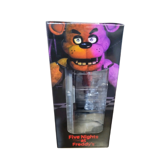 Five Nights at Freddy’s Classic Foxy with Office Set 5-Inch Jazwares Action Figure with Jumpscare Feature, Glowing Eyes & Diorama