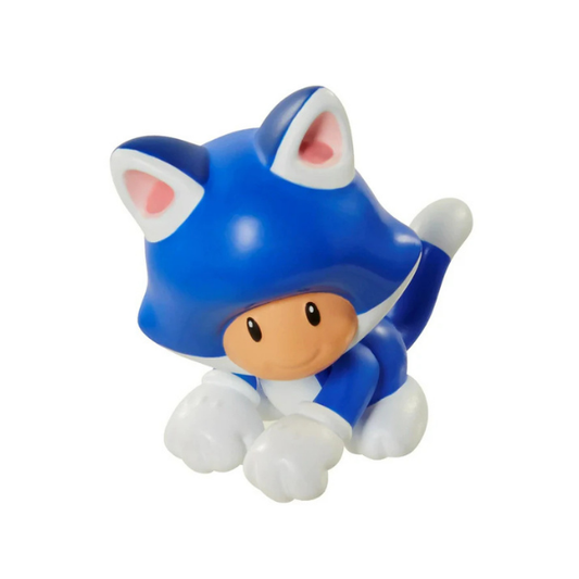 Super Mario Bros. Cat Toad 2.5” Poseable Mini Figure – Nintendo Collectible