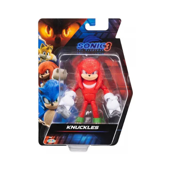 Figura de ação Sonic 3 de 5 polegadas Knuckles – Brinquedo articulado para crianças