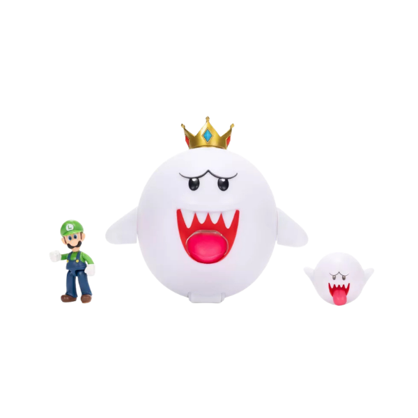Super Mario King Boo, Boo, Luigi 3-Pack Action Figures - Jakks Pacific