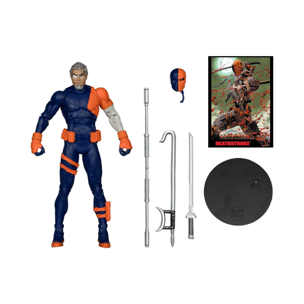 DC Direct Page Punchers Deathstroke DC Rebirth Figure With Comic McFarlane
