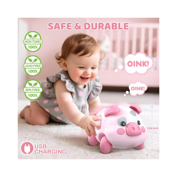 Baby Musical Piggy Toy for 6–18 Months – Tummy Time & Development