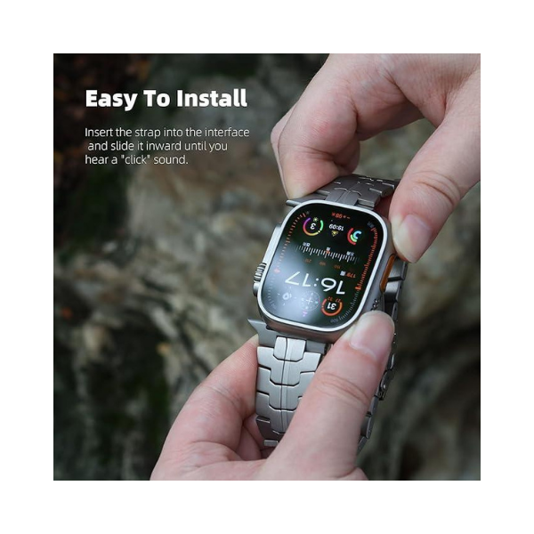 ROZOER Safe-Band S1 Pro Titanium Watch Band – iWatch Ultra & Series 9-1