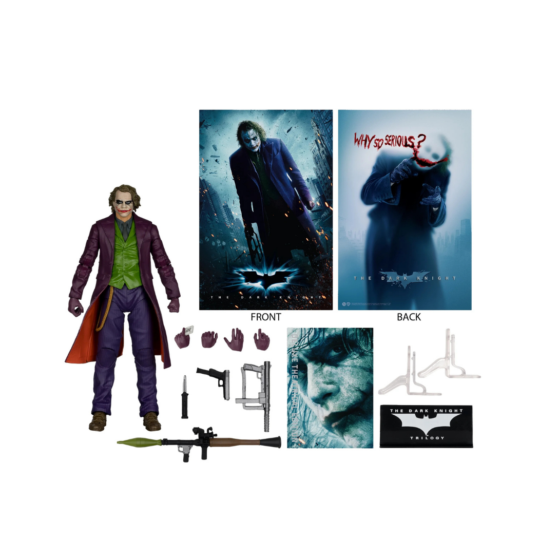 McFarlane DC Multiverse The Joker The Dark Knight Trilogy Deluxe Theatrical Edition – New in Box