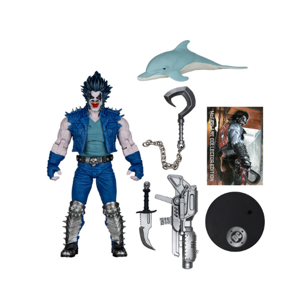 McFarlane DC Multiverse Lobo Collector Edition Platinum 7” Action Figure w/ Accessories