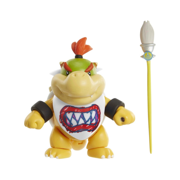 Super Mario Bowser Jr 4” Figure Jakks Pacific w/ Paint Brush Nintendo
