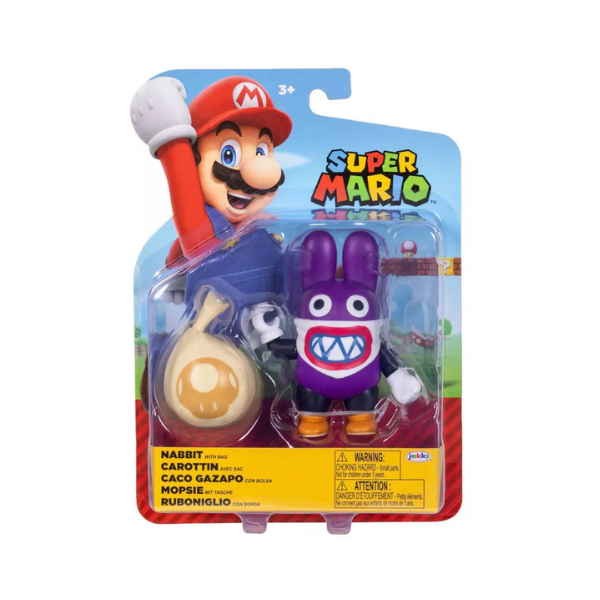 Nintendo Super Mario 4 Inch Nabbit With Bag Figure Action Figure