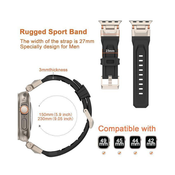 Pulseira esportiva robusta Wolait para Apple Watch Ultra e Series