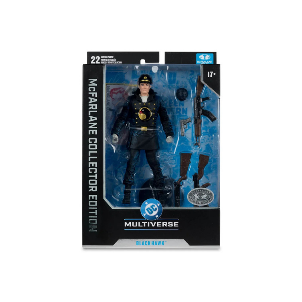 McFarlane DC Multiverse Blackhawk Platinum Edition #49 Collector Edition 7” Action Figure Rare Variant (Black Outfit)