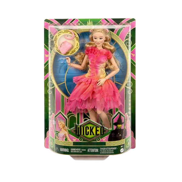 Mattel Universal Wicked Glinda Fashion Doll – Poseable with Accessories