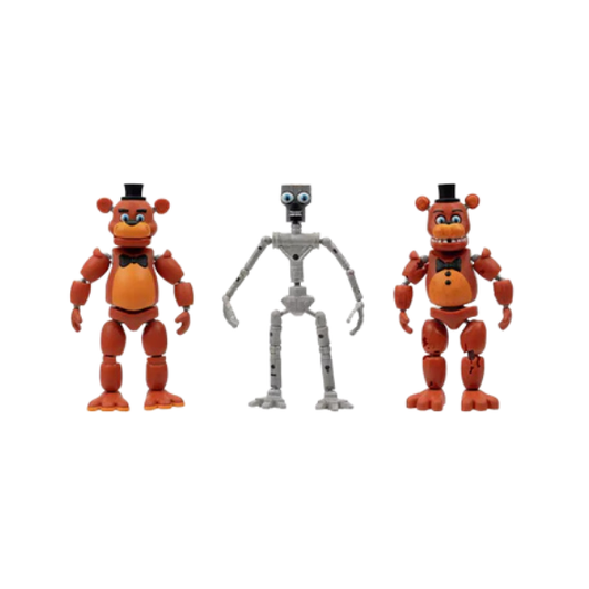 FNAF Endo Series Freddy 6" Figure – Classic & Withered Freddy Collector Set