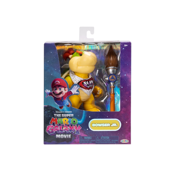 Super Mario Galaxy Movie Bowser Jr. 5" Action Figure Paint Brush