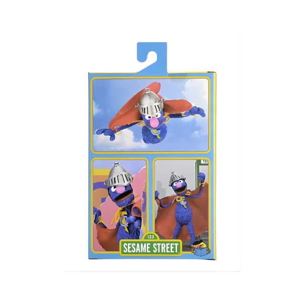 NECA Sesame Street Super Grover Volume 4 Ultimate Action Figure Featuring the Letters S and G