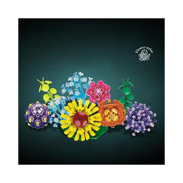FAFAFA Toys Flower Bouquet Building Blocks Set – DIY Botanical Collection