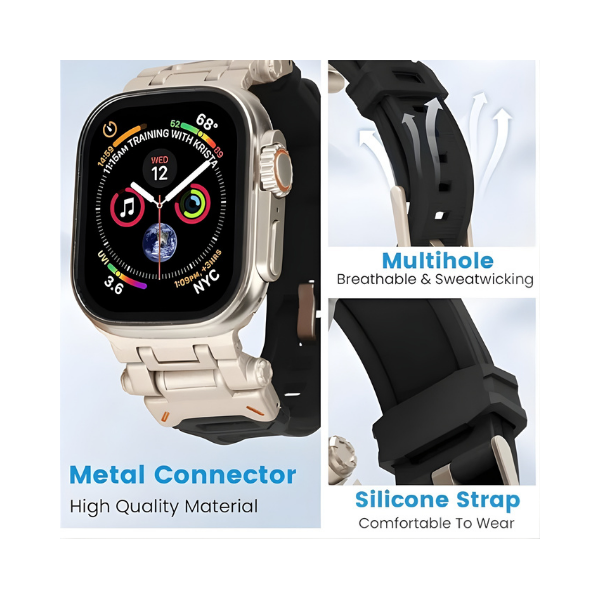 DATANSUN Silicone Apple Watch Band – Waterproof Outdoor Sport Strap