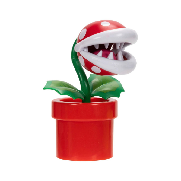 Nintendo Super Mario Piranha Plant 4" Figure with Question Block