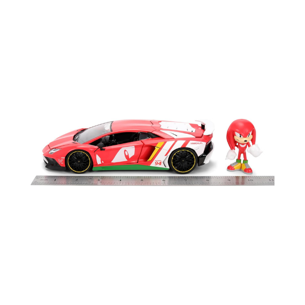Jada Toys Knuckles Lamborghini Aventador SV Die-Cast Vehicle & Figure