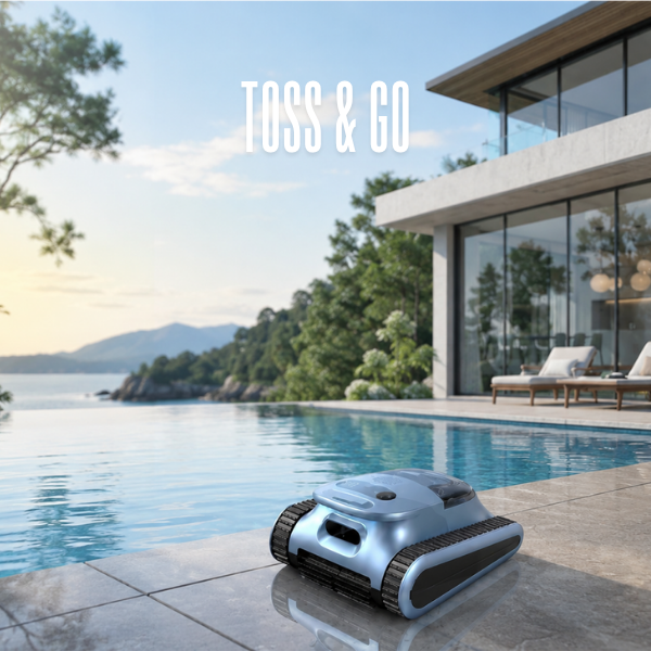 Automatic Robotic Pool Cleaner, 3 in 1 Cordless Pool Vacuum for Inground Pools Floor & Wall & Waterline Cleaning up to 2150 Sqft, 4800GPH Powerful Suction Robot Cleaner 180Min Battery Life, Track Drive
