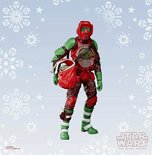 Star Wars Black Series Natal Scout Trooper e Grogu Child Acessório Figura de Ação